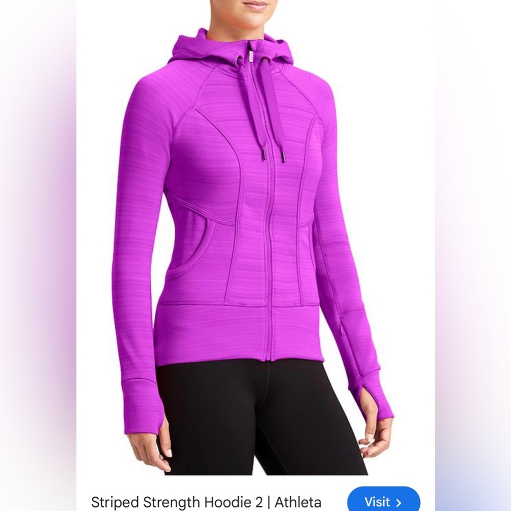 Athelta Striped Strength Hoodie XS